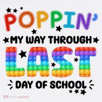 Poppin My Way Through Last Day Of School Kids Sweatshirt thumb 2