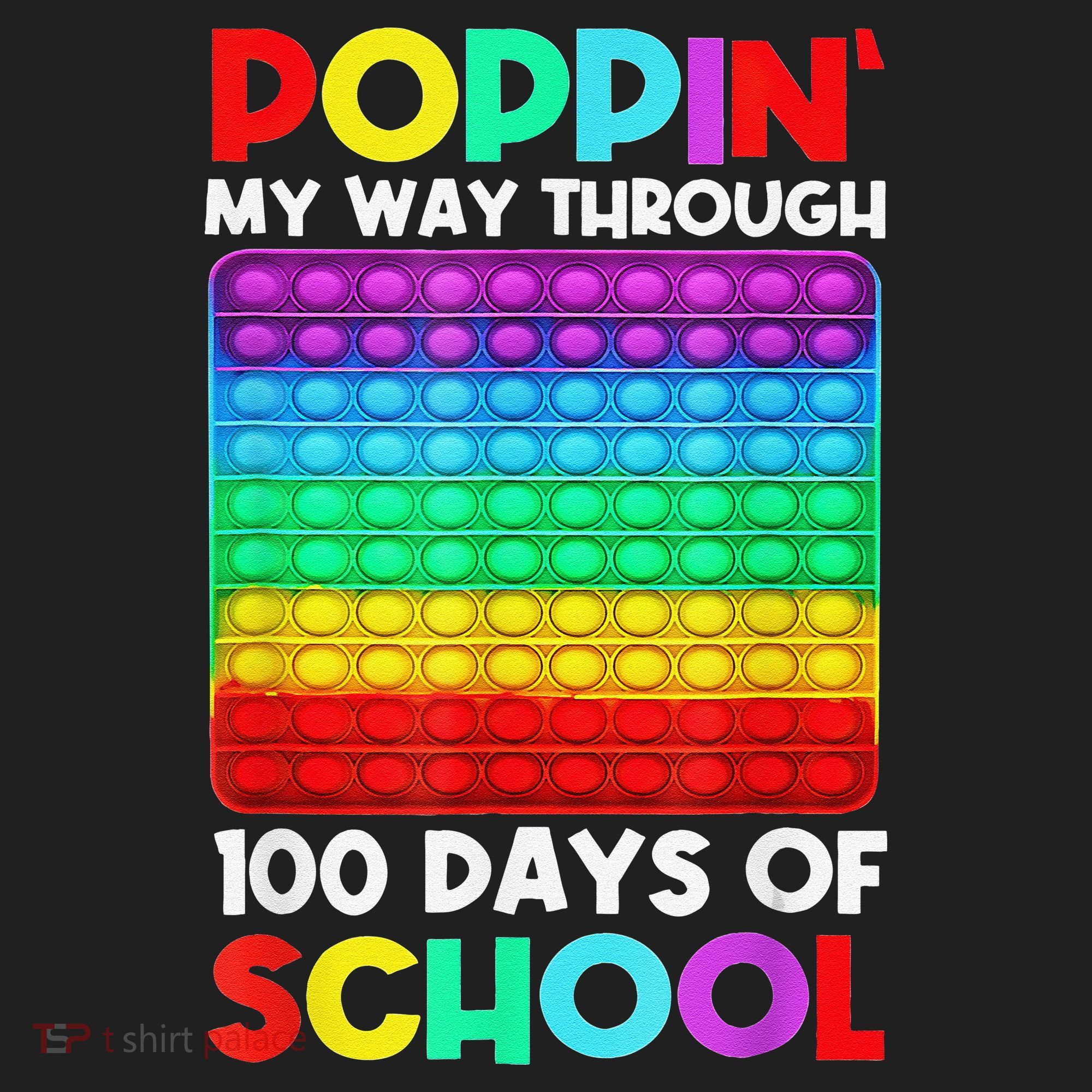 Poppin' My Way Through 100 Days Of School Happy 100th Day Beanie