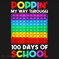 Poppin' My Way Through 100 Days Of School Happy 100th Day Mousepad thumb 1