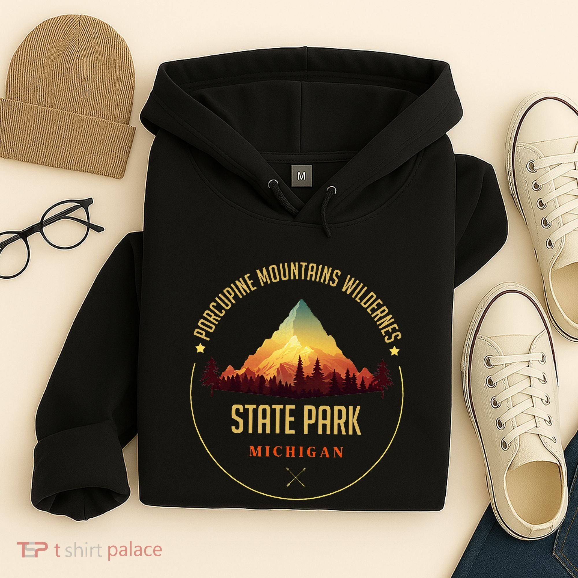 Porcupine Mountains Wilderness State Park Souvenir Hoodie