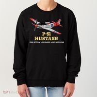P51 Mustang World War Ii Fighter Bomber Women's Sweatshirt thumb 0
