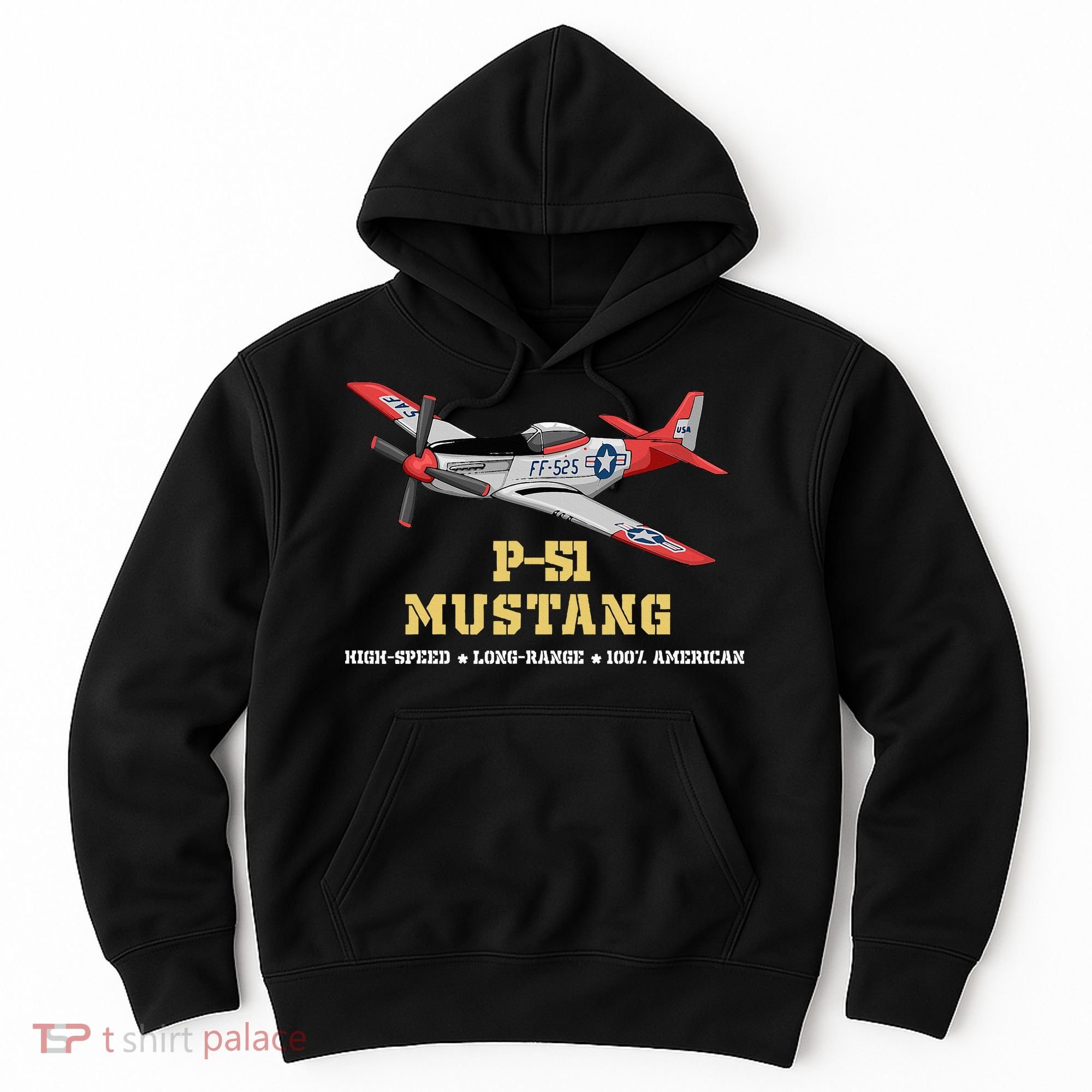 P51 Mustang World War Ii Fighter Bomber Hoodie