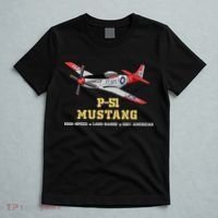 P51 Mustang World War Ii Fighter Bomber T-Shirt thumb 5