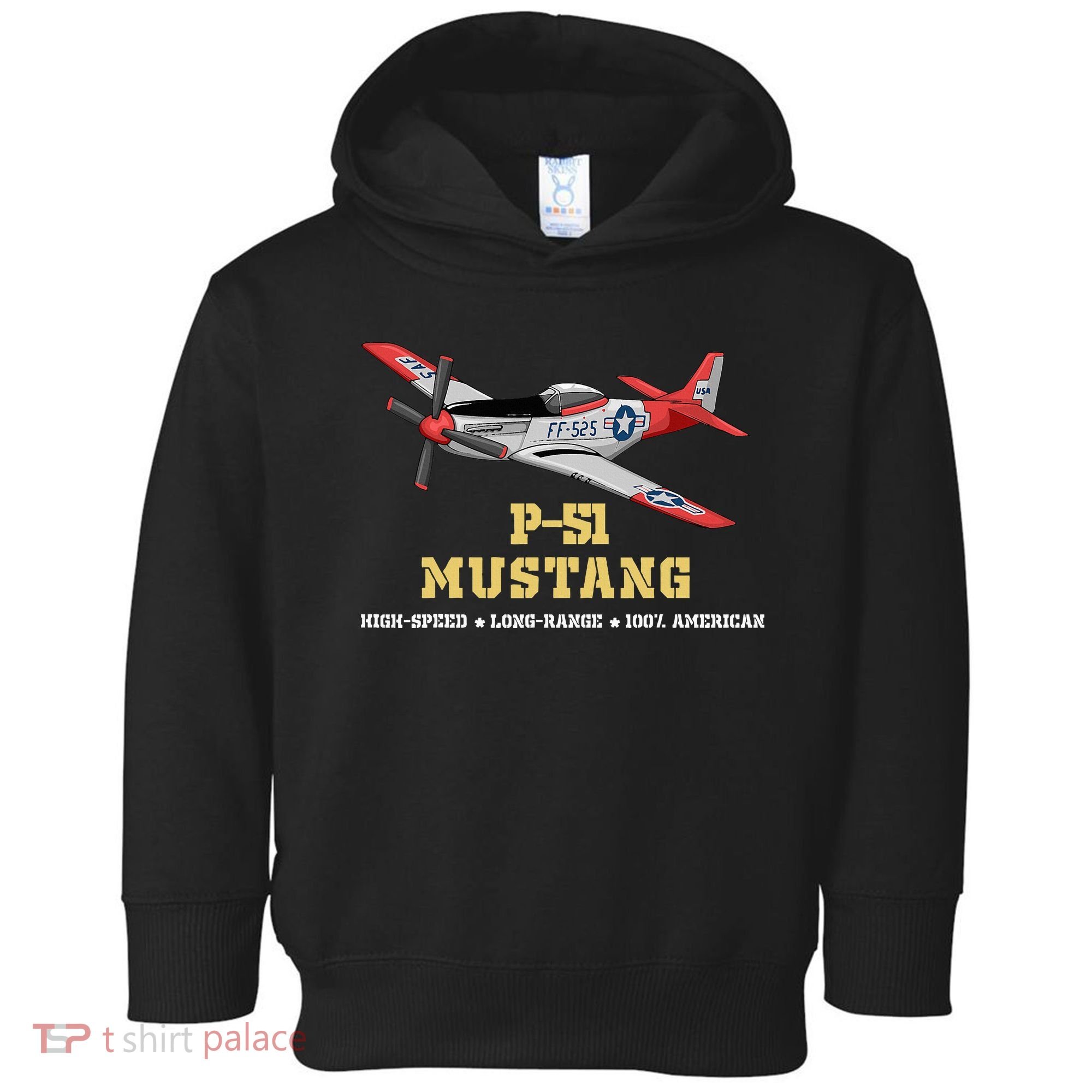 P51 Mustang World War Ii Fighter Bomber Toddler Hoodie