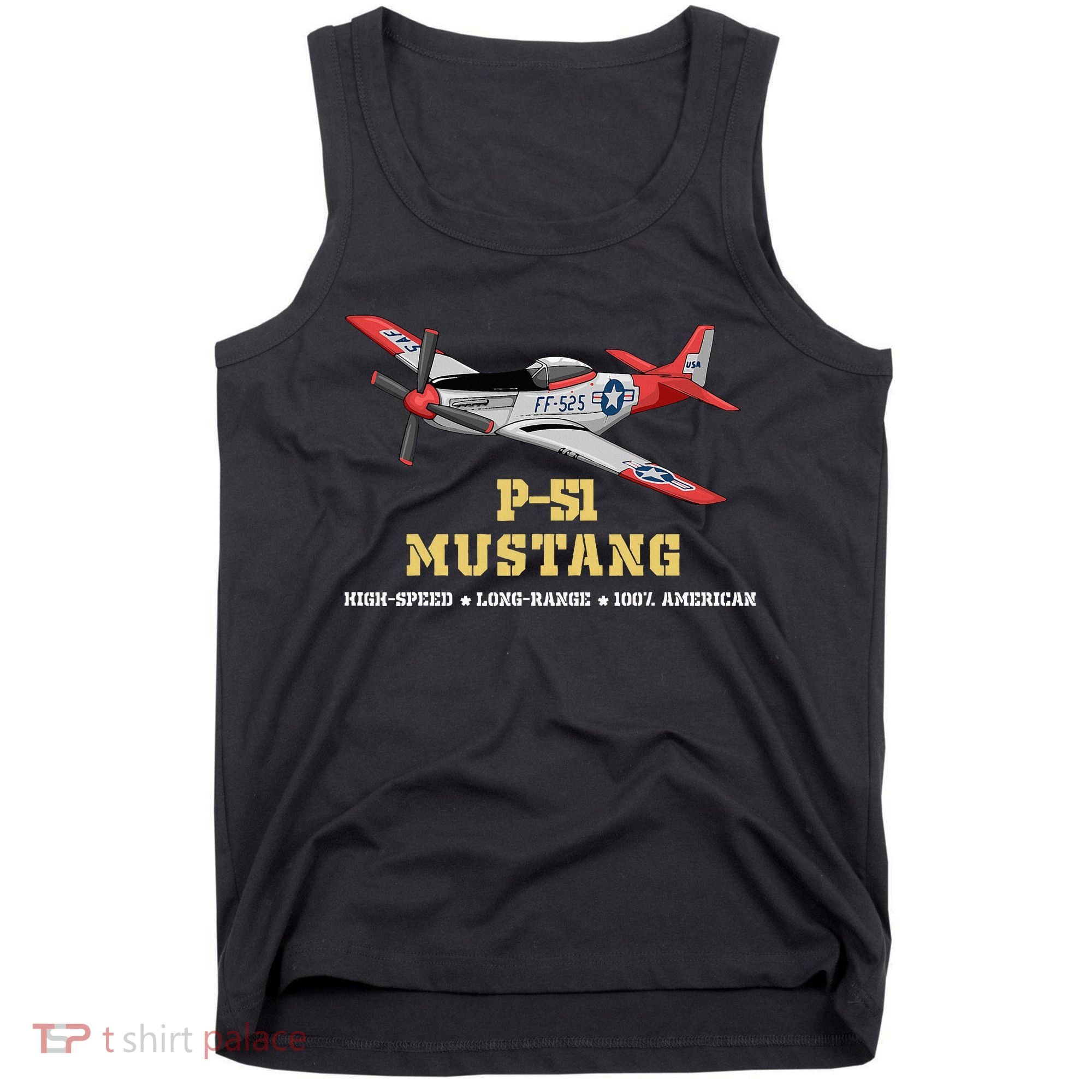 P51 Mustang World War Ii Fighter Bomber Tank Top
