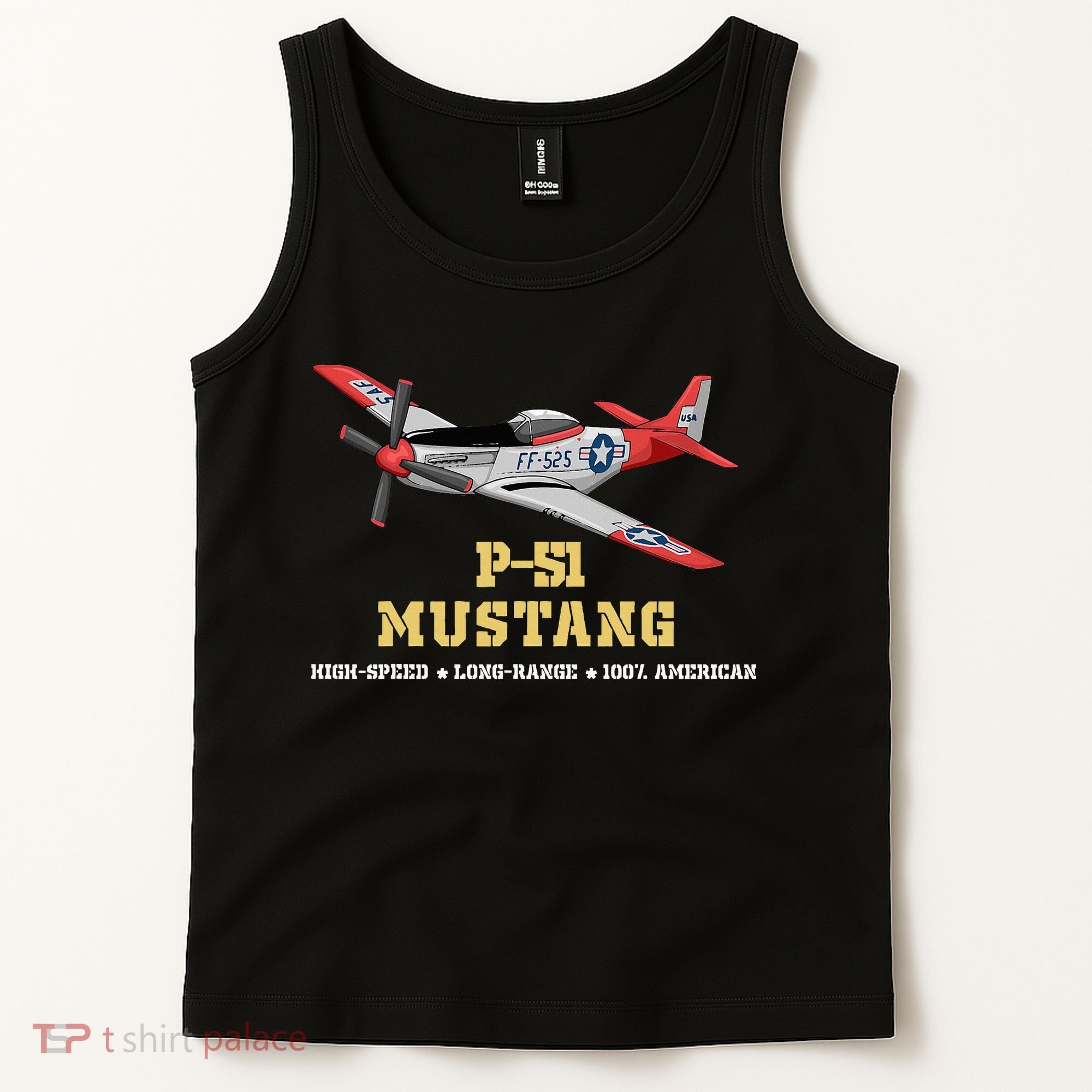 P51 Mustang World War Ii Fighter Bomber Tank Top