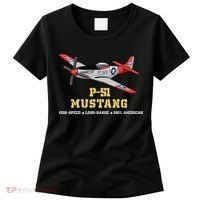P51 Mustang World War Ii Fighter Bomber Women's T-Shirt thumb 0