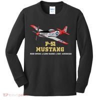 P51 Mustang World War Ii Fighter Bomber Kids Long Sleeve Shirt thumb 0