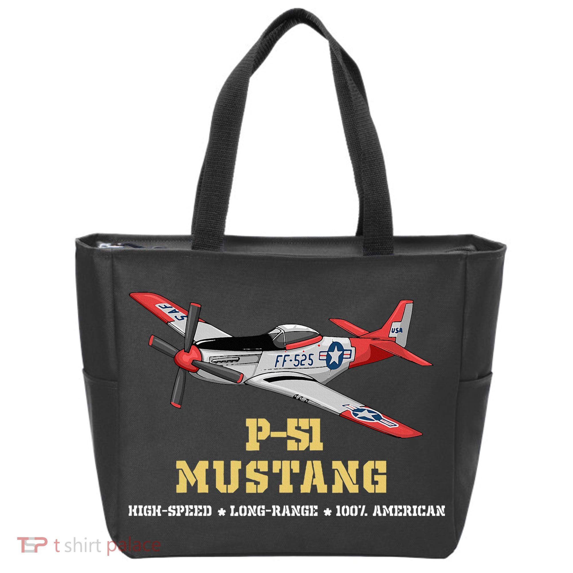 P51 Mustang World War Ii Fighter Bomber Tote Bag