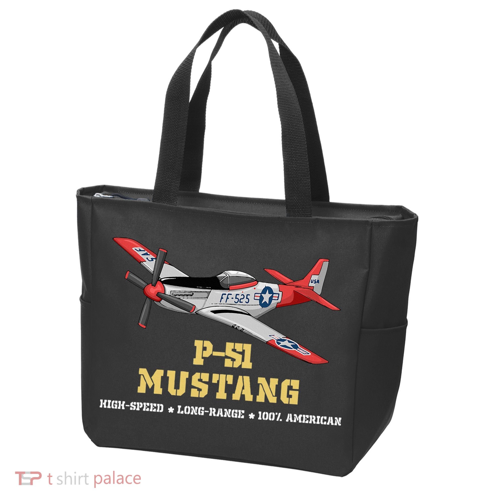 P51 Mustang World War Ii Fighter Bomber Tote Bag