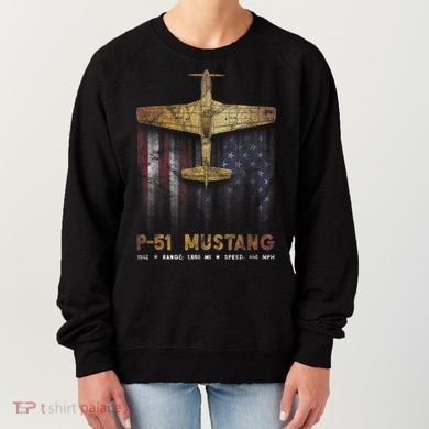 P51 Mustang WWII Fighter Plane Women's Sweatshirt