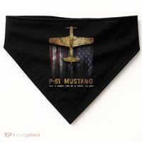 P51 Mustang WWII Fighter Plane USA-Made Doggie Bandana thumb 0