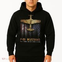 P51 Mustang WWII Fighter Plane Hoodie thumb 2