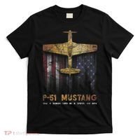 P51 Mustang WWII Fighter Plane T-Shirt thumb 0
