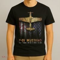 P51 Mustang WWII Fighter Plane T-Shirt thumb 3