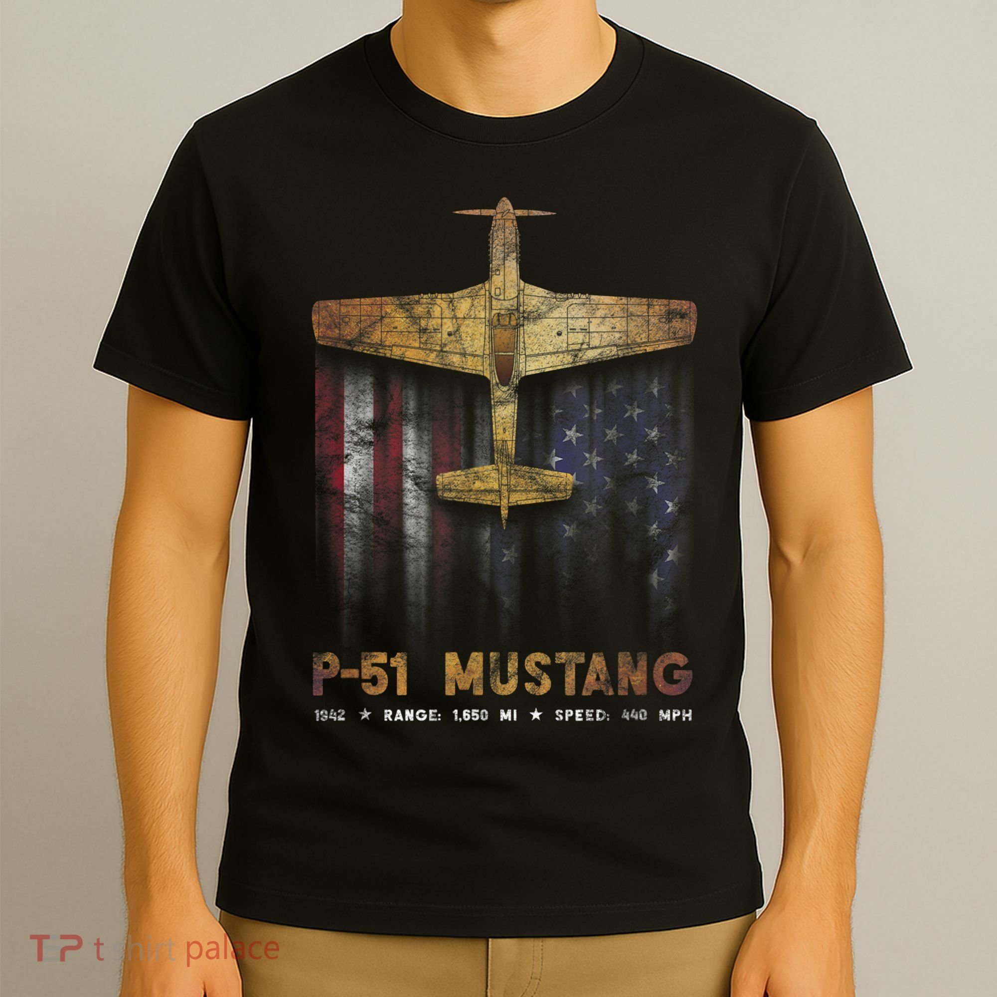 P51 Mustang WWII Fighter Plane T-Shirt
