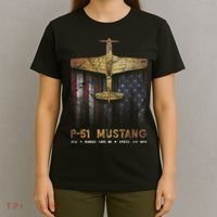 P51 Mustang WWII Fighter Plane T-Shirt thumb 4