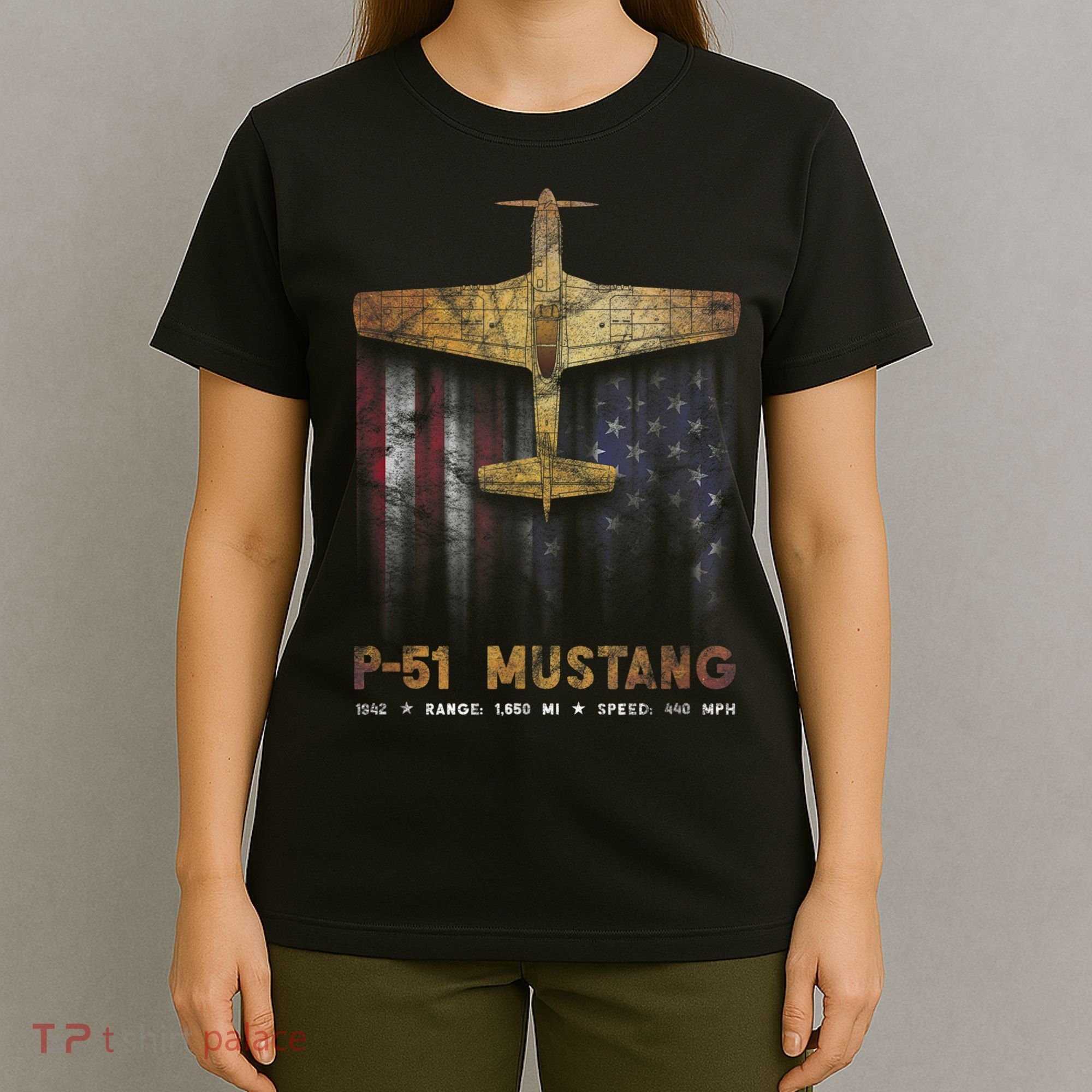 P51 Mustang WWII Fighter Plane T-Shirt