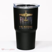 P51 Mustang WWII Fighter Plane Tumbler thumb 0