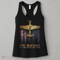 P51 Mustang WWII Fighter Plane Women's Tank Top thumb 3