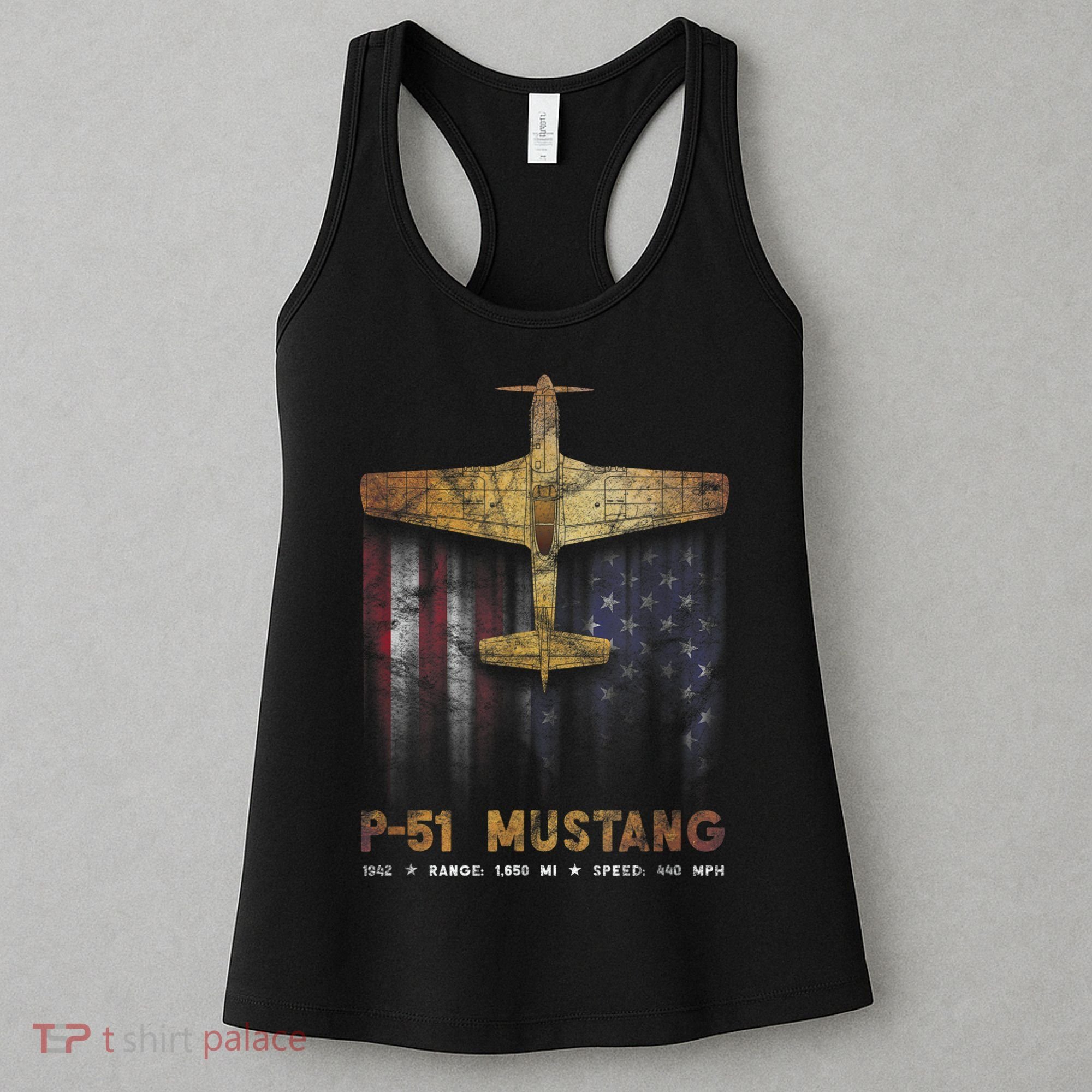 P51 Mustang WWII Fighter Plane Women's Tank Top