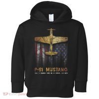 P51 Mustang WWII Fighter Plane Toddler Hoodie thumb 0