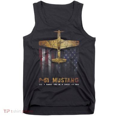 P51 Mustang WWII Fighter Plane Tank Top