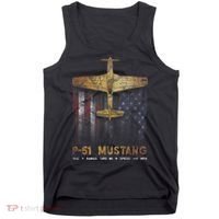 P51 Mustang WWII Fighter Plane Tank Top thumb 0