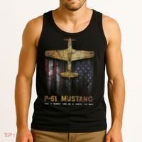 P51 Mustang WWII Fighter Plane Tank Top thumb 3