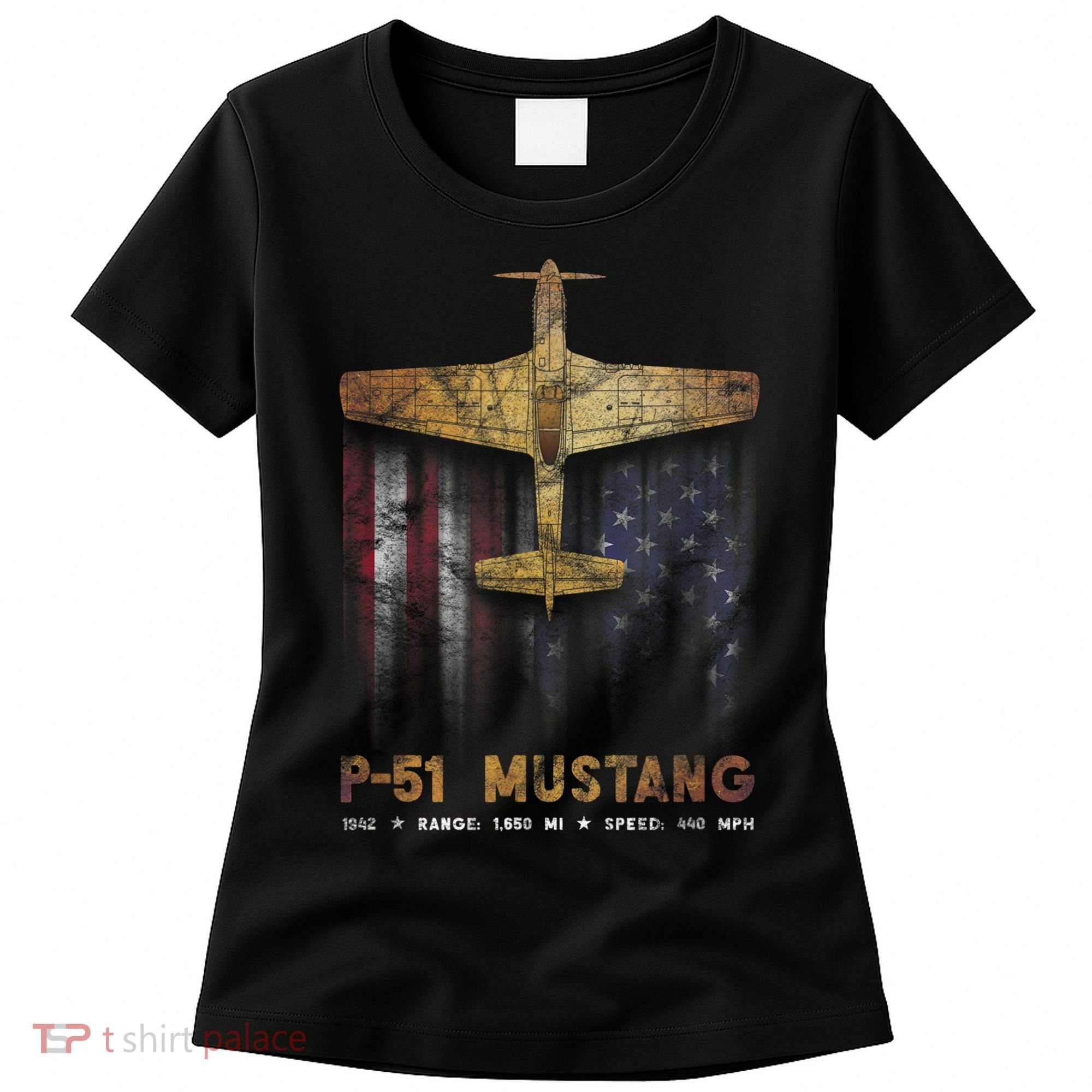 P51 Mustang WWII Fighter Plane Women's T-Shirt