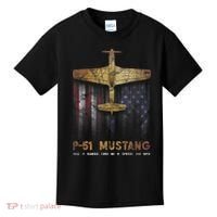 P51 Mustang WWII Fighter Plane Kids T-Shirt thumb 0