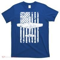 P51 Mustang Wwii Fighter Airplane Vintage Flag Gift T-Shirt thumb 0