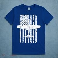 P51 Mustang Wwii Fighter Airplane Vintage Flag Gift T-Shirt thumb 5