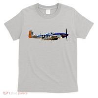 P51 Mustang WWII Fighter Plane US Military Aviation History T-Shirt thumb 0