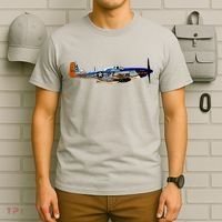 P51 Mustang WWII Fighter Plane US Military Aviation History T-Shirt thumb 6