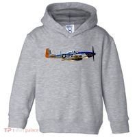 P51 Mustang WWII Fighter Plane US Military Aviation History Toddler Hoodie thumb 0