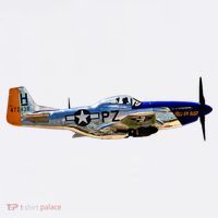 P51 Mustang WWII Fighter Plane US Military Aviation History Women's Tank Top thumb 5