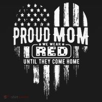 Proud Mom We Wear Red Friday Military Women's Hoodie thumb 2