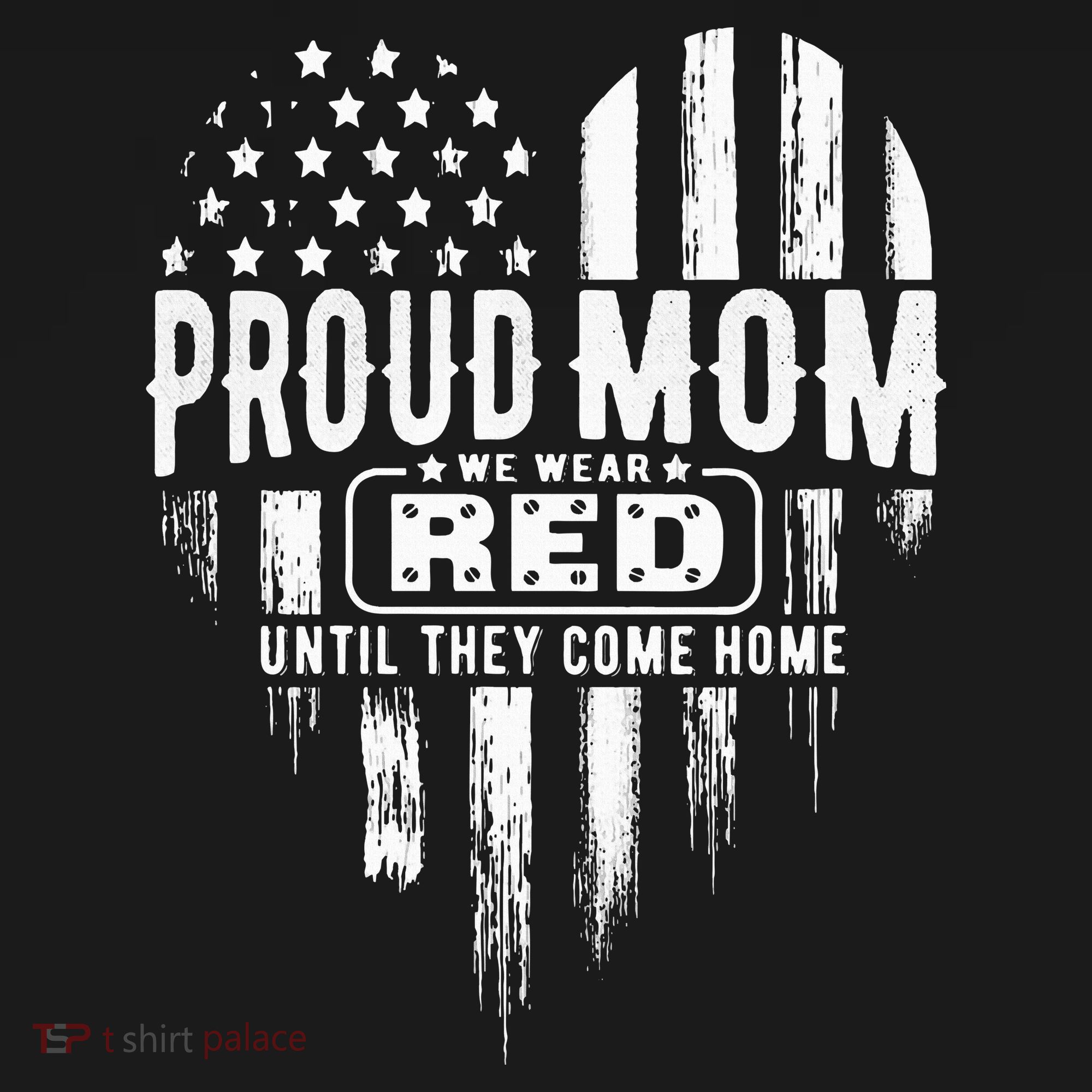 Proud Mom We Wear Red Friday Military Women's Hoodie