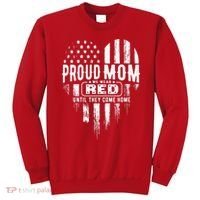 Proud Mom We Wear Red Friday Military Sweatshirt thumb 0