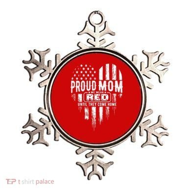 Proud Mom We Wear Red Friday Military Ornament