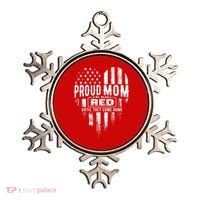 Proud Mom We Wear Red Friday Military Ornament thumb 0