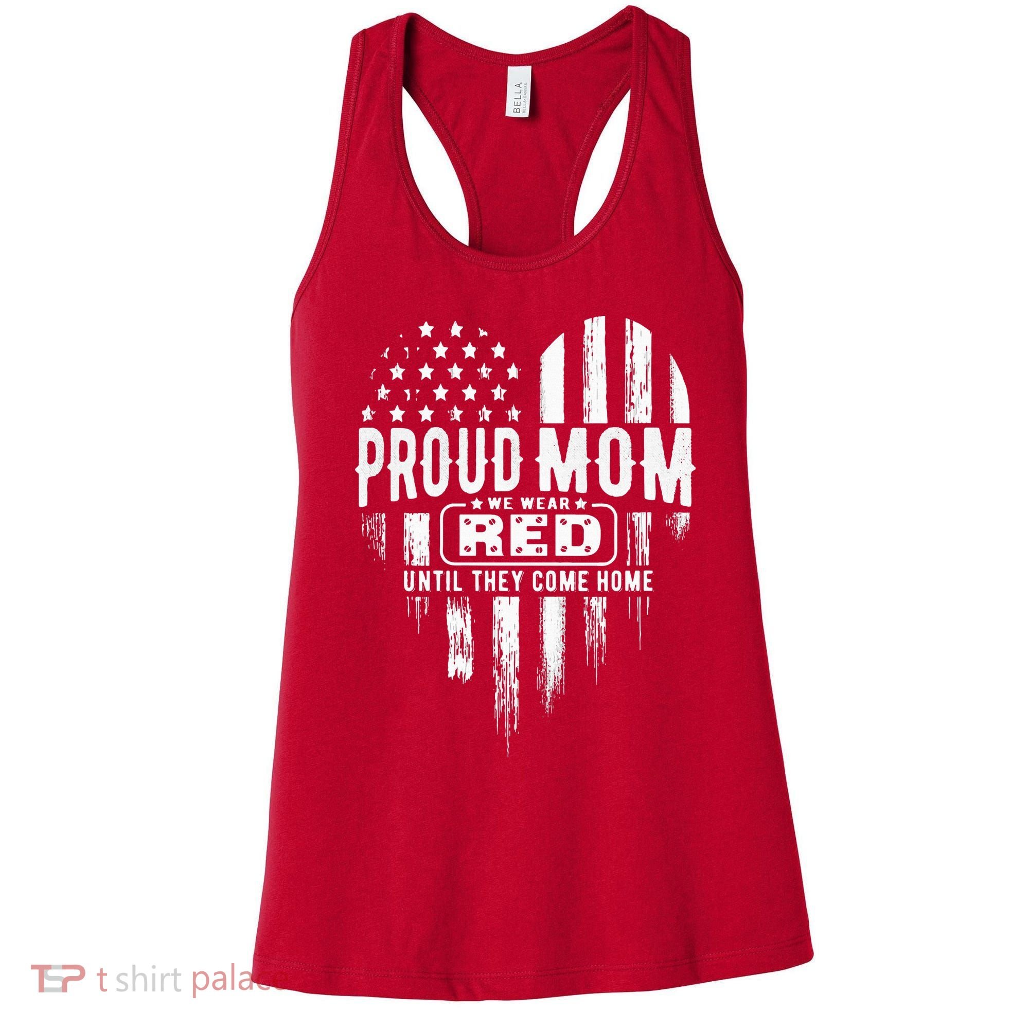 Proud Mom We Wear Red Friday Military Women's Tank Top