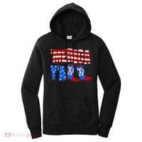 Patriotic Merica Yall Cowboy Cowgirl Boots Women's Hoodie thumb 0