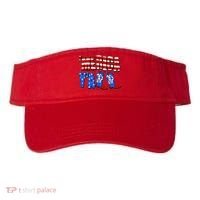 Patriotic Merica Yall Cowboy Cowgirl Boots Visor thumb 0