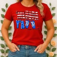 Patriotic Merica Yall Cowboy Cowgirl Boots Women's T-Shirt thumb 2