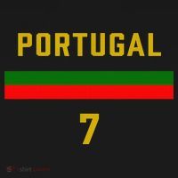 Portugal Number 7 Soccer Team Sports Portugue T-Shirt thumb 7