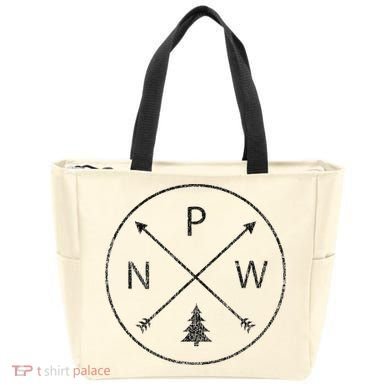 Pacific Northwest Arrows Pine Tree Pnw Tote Bag