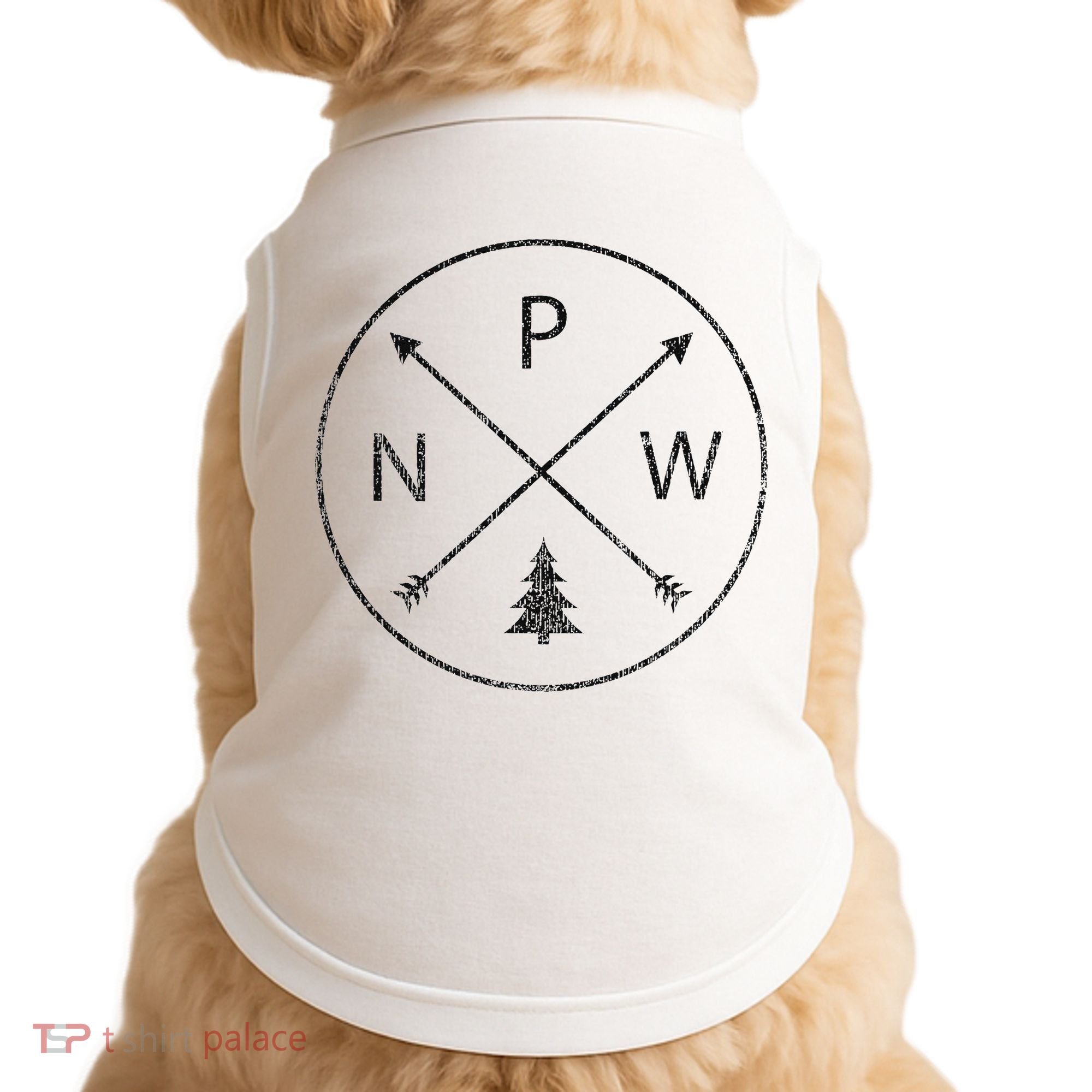 Pacific Northwest Arrows Pine Tree Pnw Doggie Tank