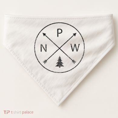 Pacific Northwest Arrows Pine Tree Pnw USA-Made Doggie Bandana